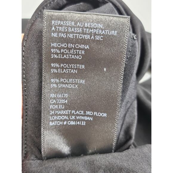 SILENCE + NOISE WOMEN'S BLACK ASYMMETRICAL ONE-SHOULDER TOP, SIZE SMALL - Picture 5 of 7